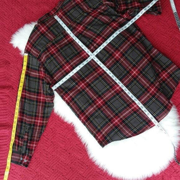 Wolverine Button Down Shirt 100% Cotton Red Long Sleeve Stripe Shirt XL - Picture 4 of 9